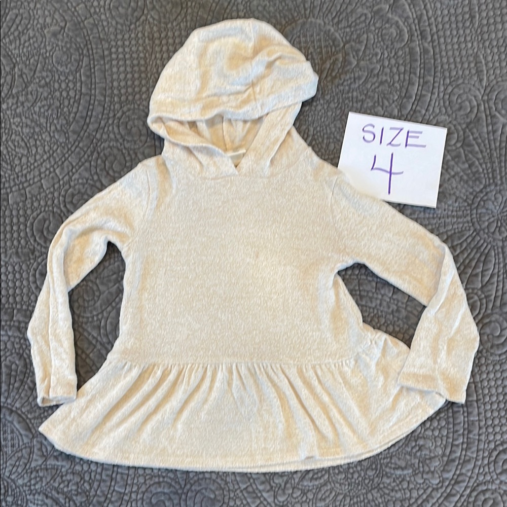 Tucker + Tate Soft Kids Cream Hoodie Top
